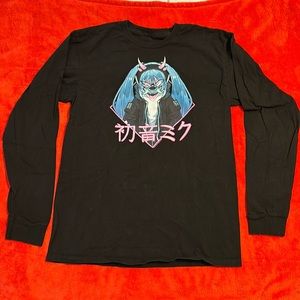 Crypton Future Media INC Hatsune Miku LS shirt Sz M